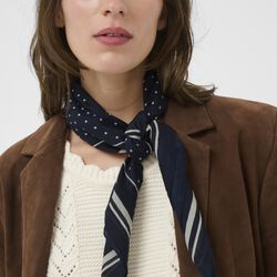 PhiPW Scarf, dark navy dot print, Part Two