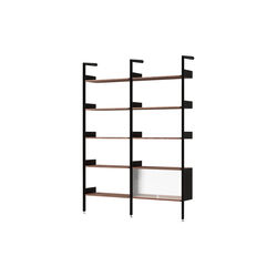 Rombe IF1 & IF6 Shelving System Configuration C, anthracite/walnut, &Tradition