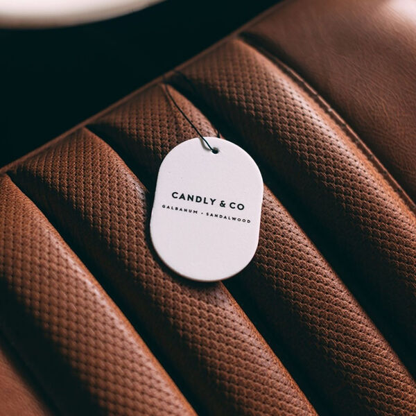 No. 6 Scented Car/Room Tag, Galbanum/Sandalwood No. 6 Scented Car/Room Tag, Galbanum/Sandalwood, Candly & Co