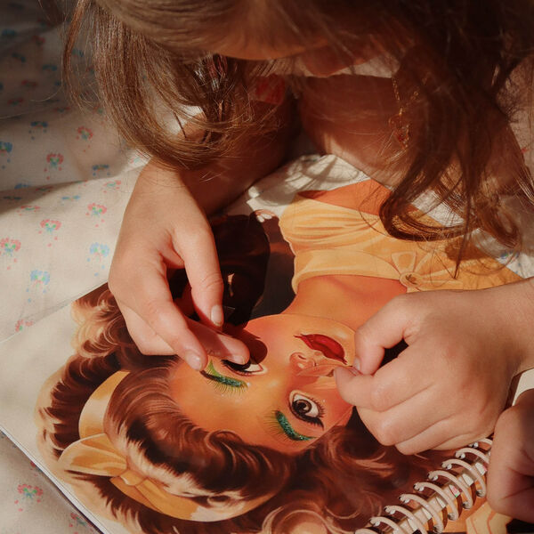 Glam Me Up Sticker Book, blush, Konges Sløjd