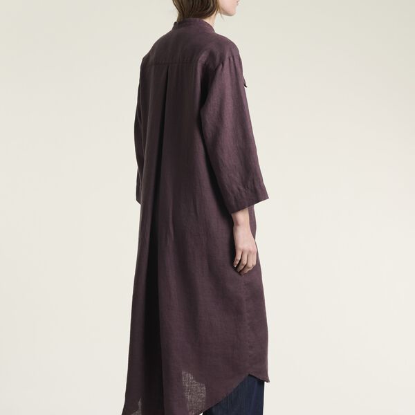 Lazy linen shirt dress, raisin, BITTE KAI RAND