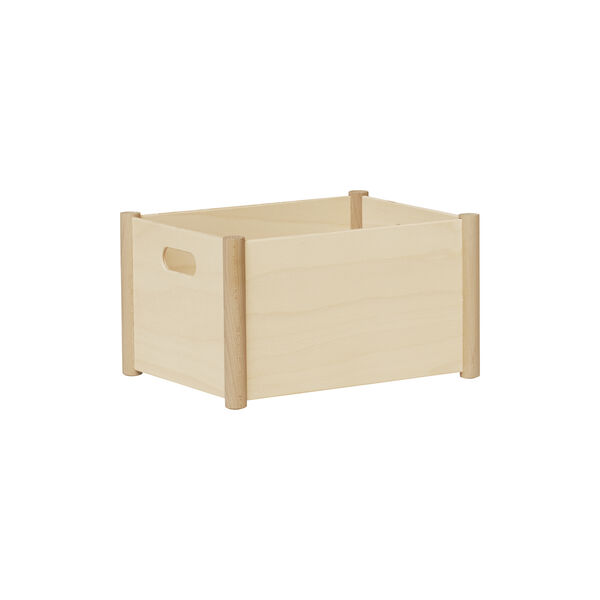 Pillar Storage Box, beech, Form & Refine