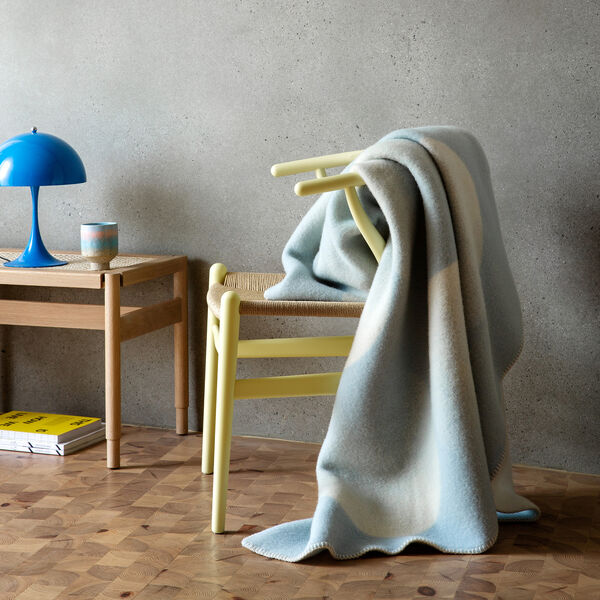 MOON Throw, crescent blue, Røros Tweed