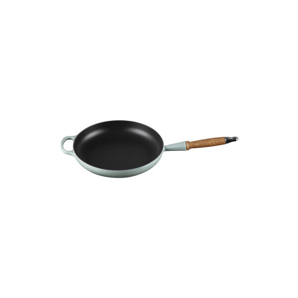 Signature cast iron frying pan with wooden handle &Oslash; 28 cm, sea salt, Le Creuset
