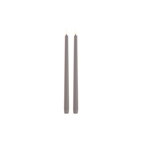 LED Slim Taper Candle 32 cm 2 pcs, sandstone LED Slim Taper Candle 32 cm 2 pcs, sandstone, Uyuni Lighting