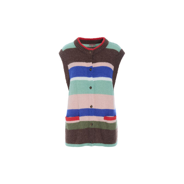 Tallulah Knit Vest, brown, HUNK&Oslash;N