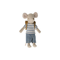 Big Brother Bicycle Mouse with Bag, Maileg