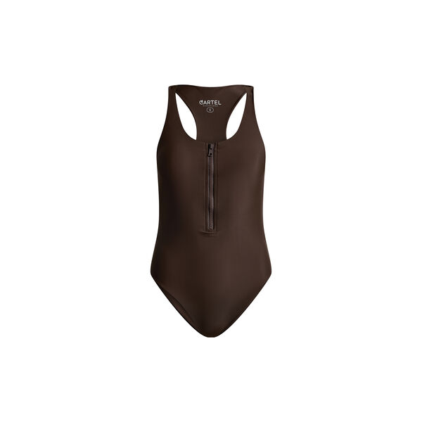 Padang Zip Swimsuit, arabica, Cartel Copenhagen