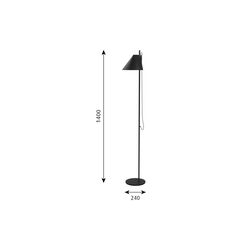 Yuh Floor Lamp, black, Louis Poulsen