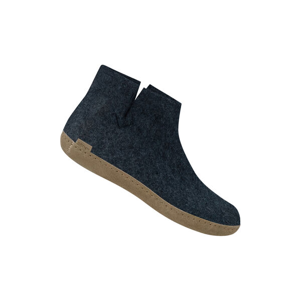 Felt Ankle Shoe, denim, Glerups