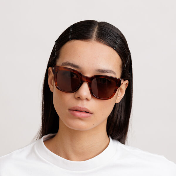 LIV ISO sun glasses, havana/transparent, MESSYWEEKEND