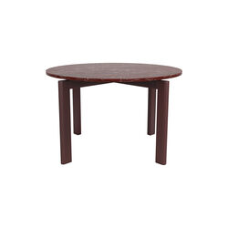 After Dining Table, burgundy, Fritz Hansen