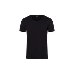 Cotton Superior SS Shirt, black, HANRO