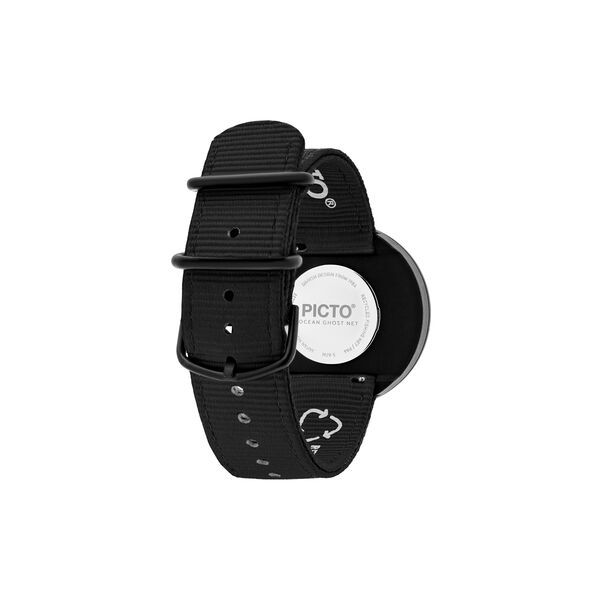 PICTO Wrist Watch, signal orange/matt black/manta ray black, PICTO
