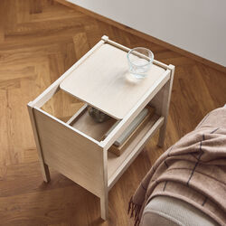 Journal Side Table, white oak, Form & Refine