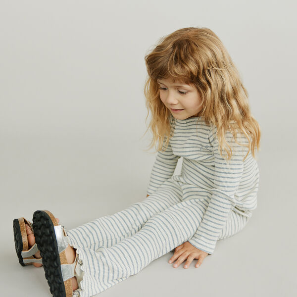 StephieKB T-Shirt Long Sleeve, grey striped, Sofie Schnoor