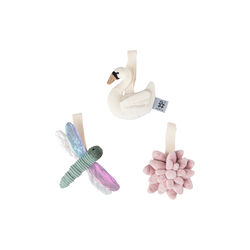 Flower, Dragonfly and Swan activity toy, Sebra