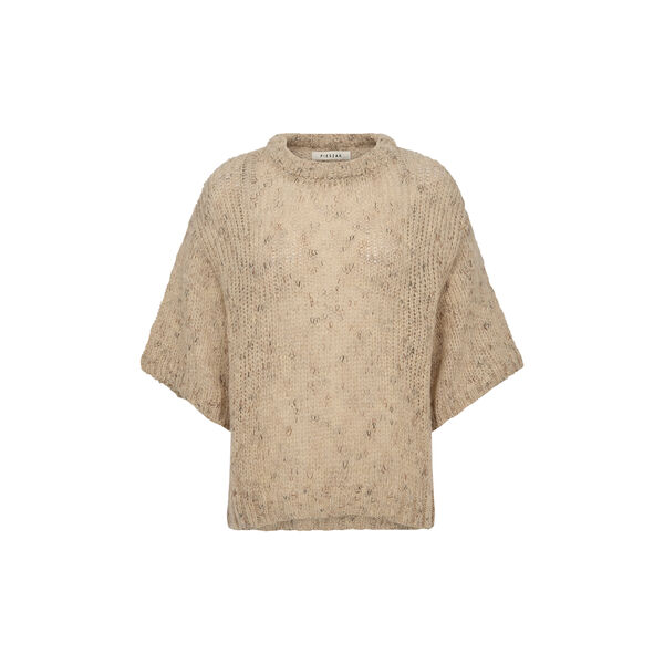 PD-Maggie SS Knit, warm beige melange, Pieszak