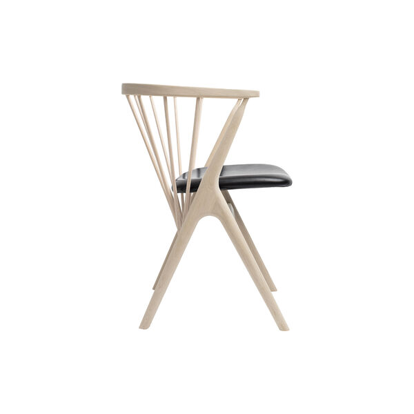 Sibast No 8 Dining Chair, white oiled oak/black, Sibast Furniture
