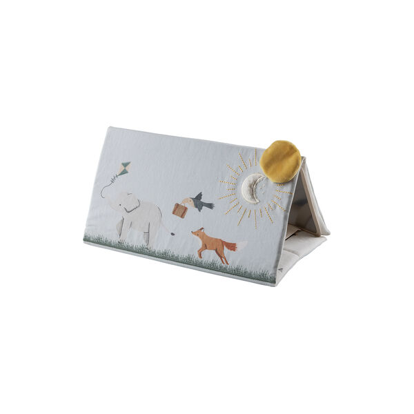 Fold-Out Tummy Time Triangle, Sebra