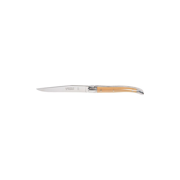 Steak Knife, brown horn, Laguiole Tradition