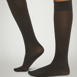 Velvet de Luxe 50 Knee-Highs, nearly black, Wolford