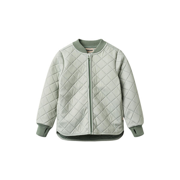 Thermo Jacket Loui, green stripe, Wheat