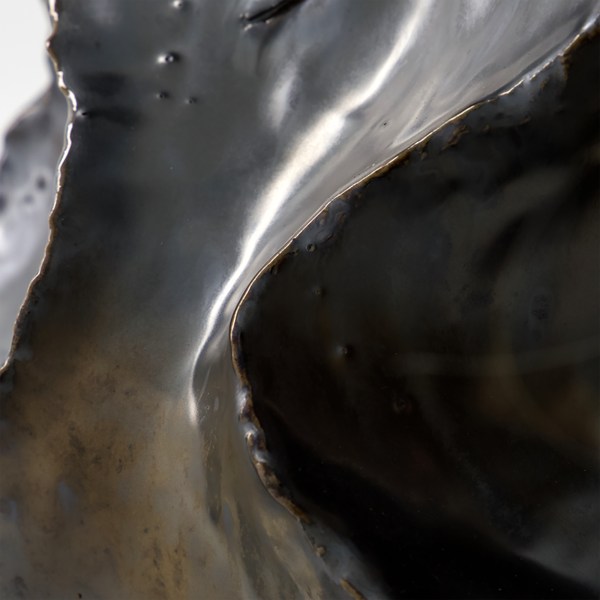 HDWaves Vase, antique metallic, House Doctor