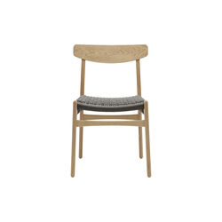 CH23 Dining Chair, oiled oak/black, Carl Hansen & S&oslash;n