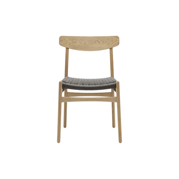 CH23 Dining Chair, oiled oak/black, Carl Hansen & Søn