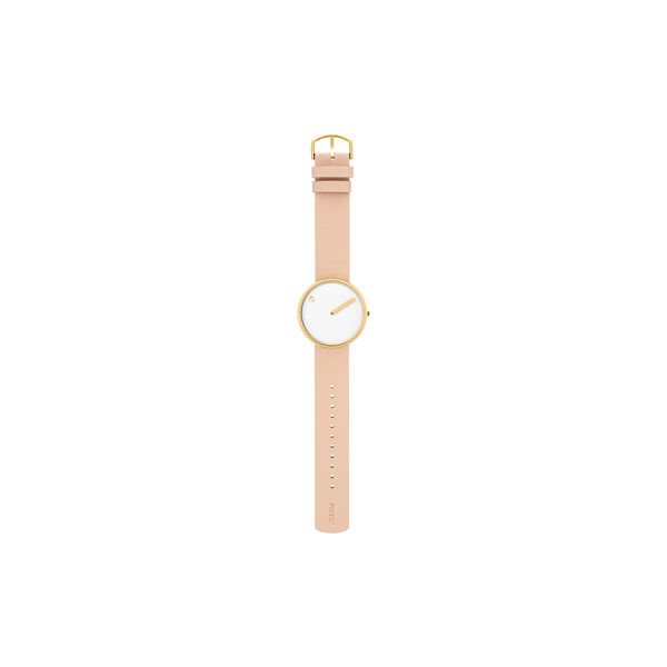 PICTO Wrist Watch, white/gold/nude, Picto