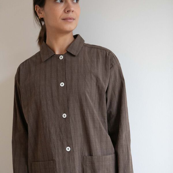 MALOU SHIRT, bruno check, Studio Feder