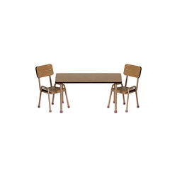 Mouse Table and Chair Set, dark powder, Maileg