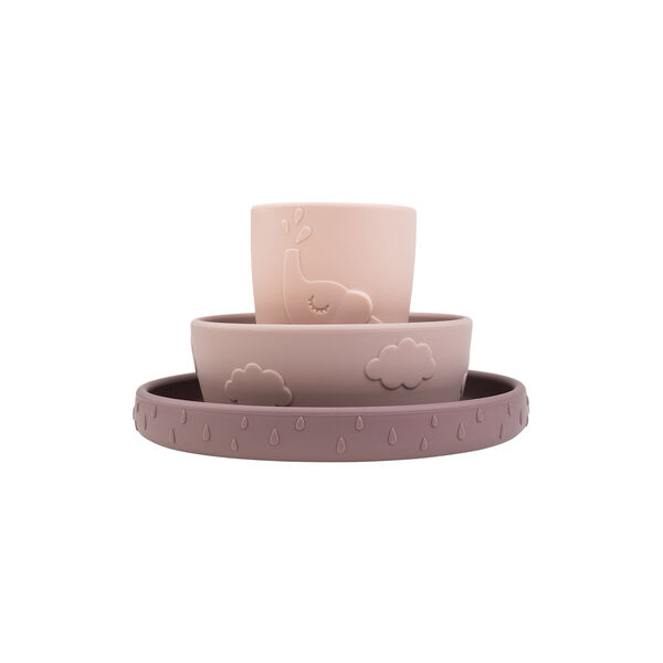 Deer Friends Stick&Stay Dinner Set, powder Deer Friends Stick&Stay Dinner Set, powder, Done by Deer