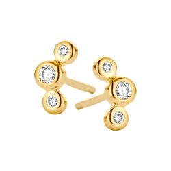 TRINITY EARRING, gold/diamond, Spirit Icons
