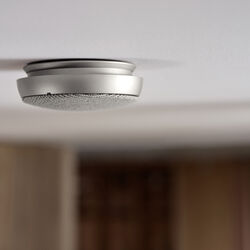 Optical smoke alarm, silver, Jacob Jensen