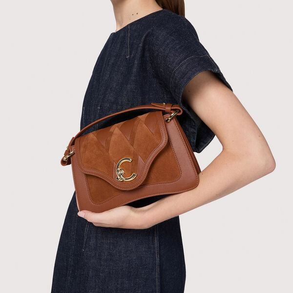 Coccinelle C-Me N.Geo.Pat, cognac/cognac, Coccinelle