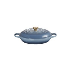 Signature cast iron buffet pot 30 cm, chambray, Le Creuset