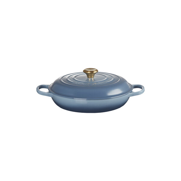 Signature cast iron buffet pot 30 cm, chambray, Le Creuset