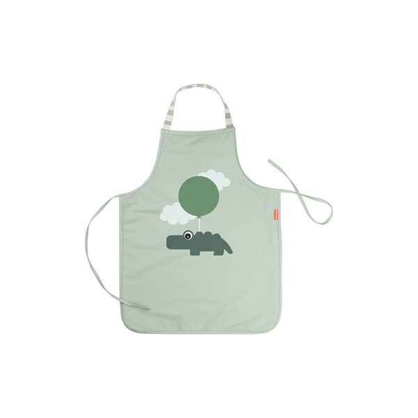 Happy Clouds Waterproof Kids Apron, green, Done by Deer