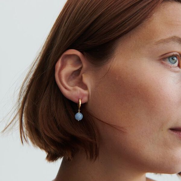 Blue Sky Earrings, gold plated Blue Sky Earrings, gold plated, Pernille Corydon Jewellery
