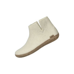 Felt Ankle Shoe, white, Glerups