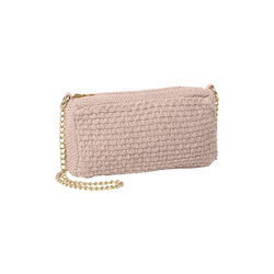 Knitted Clutch Chain Petra, husted violet, By LOHN