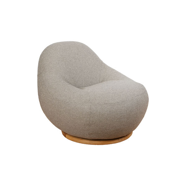 Gem Lounge Chair with Swivel Base, light brown, Cane-line