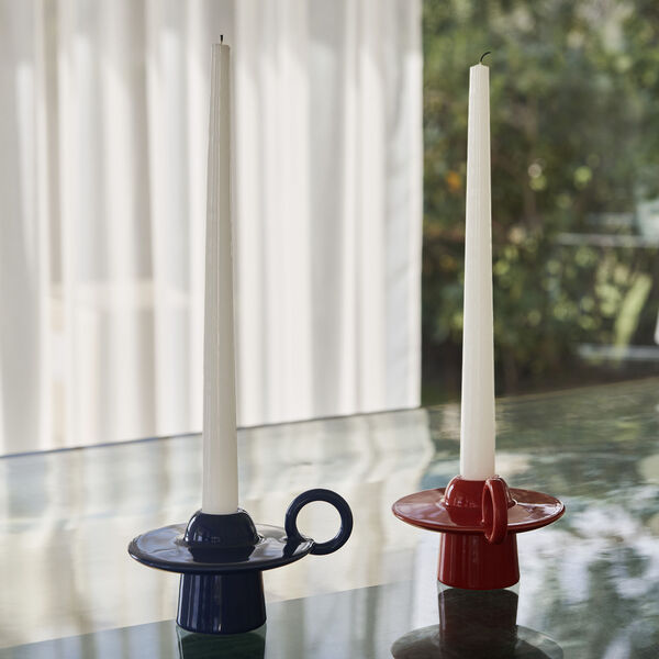 Momento JH39 Candleholder, azure, &Tradition