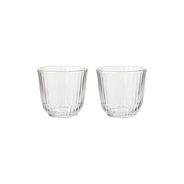 Waves Water Glass low 2 pcs, clear, Royal Copenhagen