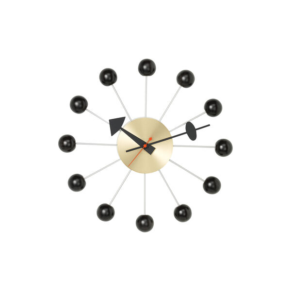 Ball Wall Clock, black, Vitra 