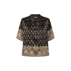 2009PBOVila silk blouse, black mix, PBO