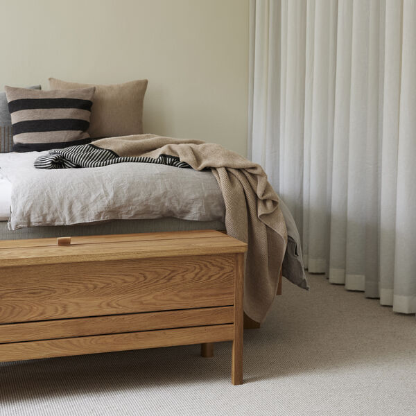 A Line Storage Bench, oak A Line Storage Bench, oak, Form & Refine