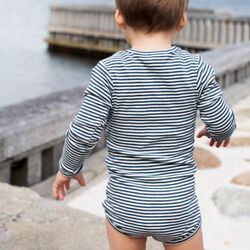 Baby Body Stripe, navy/offwhite, Serendipity